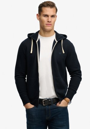 MONOGRAM EMBROIDERED - Sweatjakke - dark navy