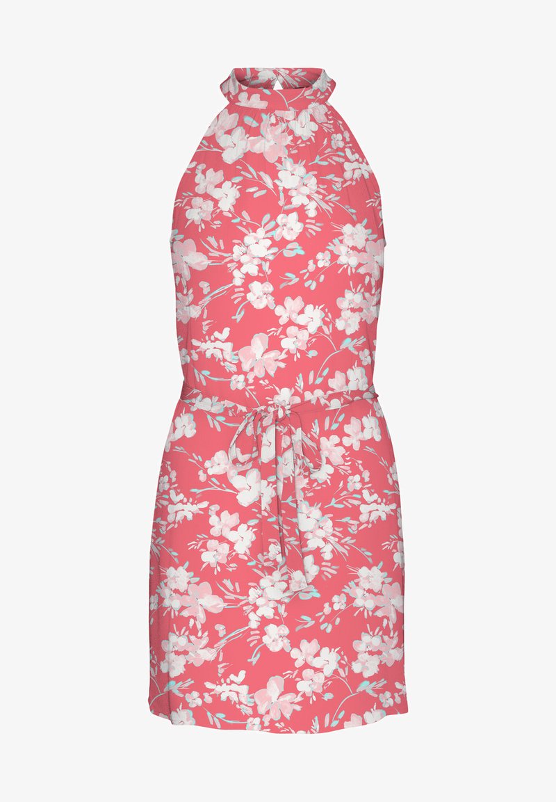 Vero Moda VMJENNY HALTER MINI DRESS - Denné šaty - giorgia peach/mille