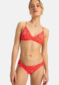 Unselected, poppy red dancing ditsy swim