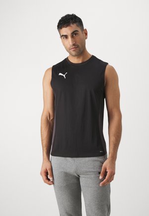 Puma TEAMGOAL SLEEVELESS - Topp - black/white/flat dark gray