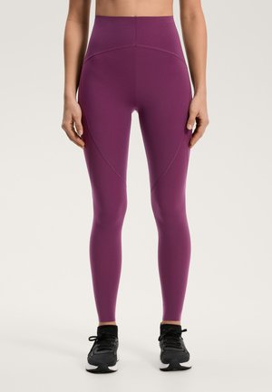 OYSHO BASIC COMPRESSIVE ANKLE-LENGTH - Legíny - mottled purple