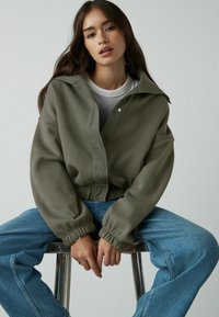 Next POPPER FRONT ELASTICATED HEM TONAL  - Poletna jakna - olive green