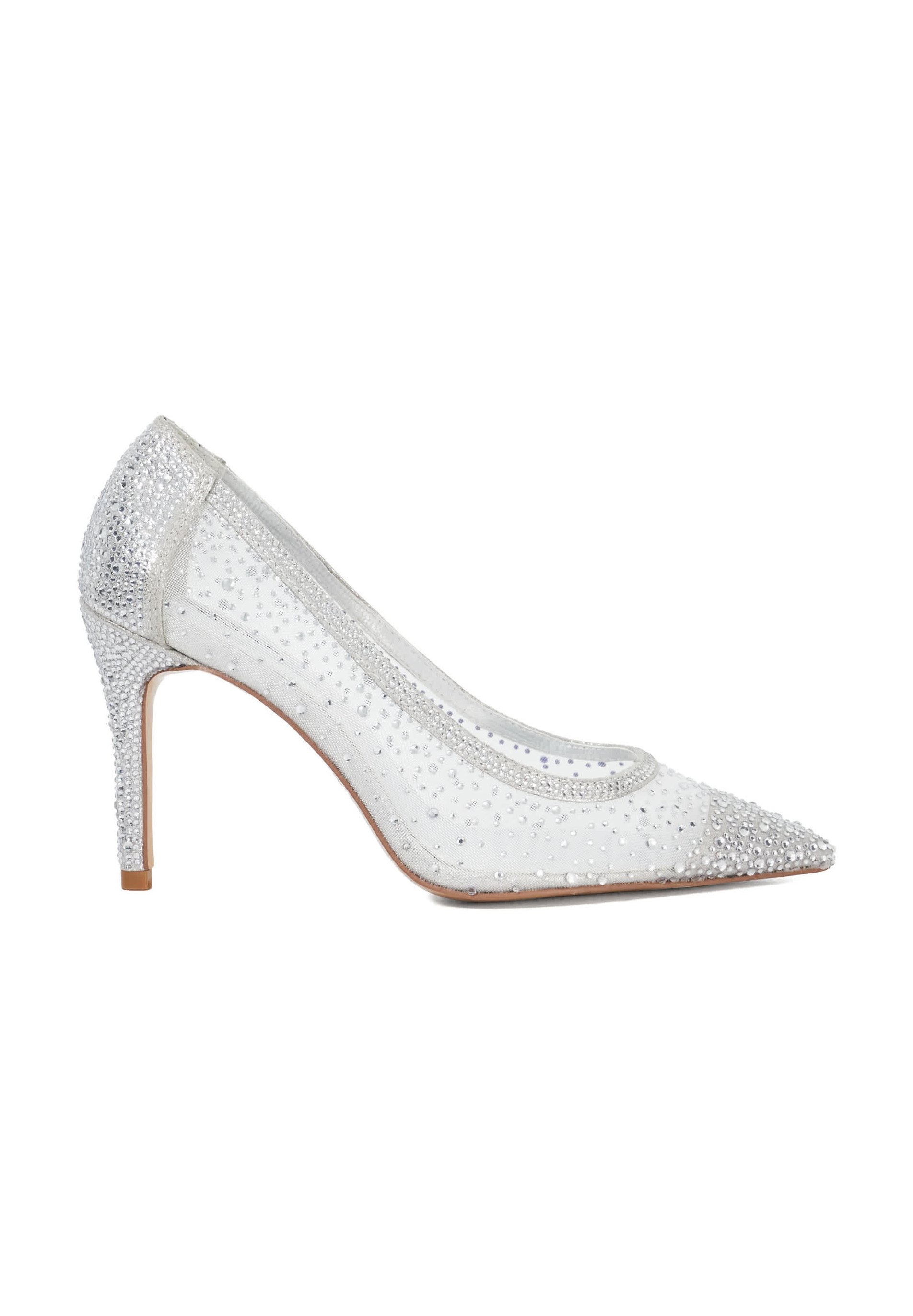 Dune London WIDE FIT BRIGHTEST Escarpins à talons hauts silver