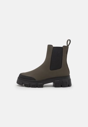 Tamaris Bottines à plateau - khaki