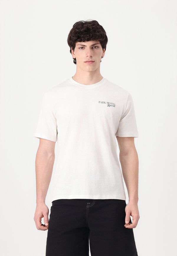 JORBRADLEY PARK MOTEL TEE - Print T-shirt - cloud dancer4