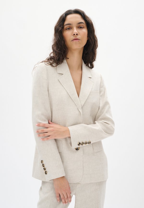 IDONY LINEN PREMIUM - Blazer - haze melange