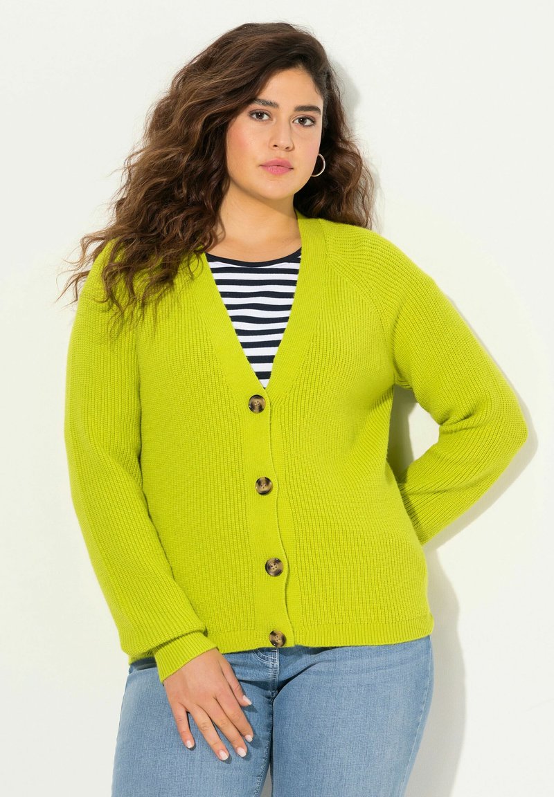 Ulla Popken LONG SLEEVE  - Kofta - apple green