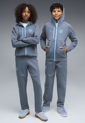 Puma, MANCHESTER CITY PUMATECH KAPUZENJACKE UNISEX - Klub merchandise - evening sky-luminous blue