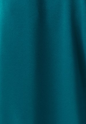 Türkisfarbener Stoff mit glatter, weicher Textur, durchgehend einfarbig ohne sichtbare Muster, Falten oder Nähte.