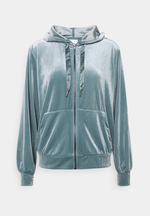 Sweat zippé - turquoise