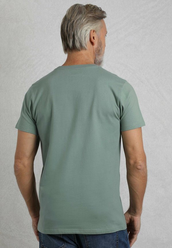 Print T-shirt - dusty teal