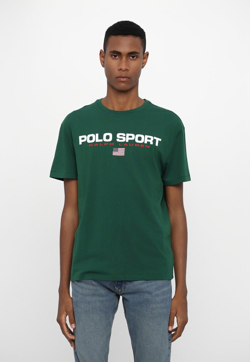 Polo Ralph Lauren SHORT SLEEVE - Marškinėliai su spaudiniu - new forest