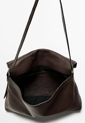 Massimo Dutti, Skuldertasker - dark brown