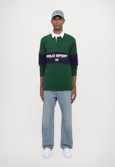 Polo Ralph Lauren LONG SLEEVE RUGBY UNISEX - Polo krekls - new forest/cruise navy