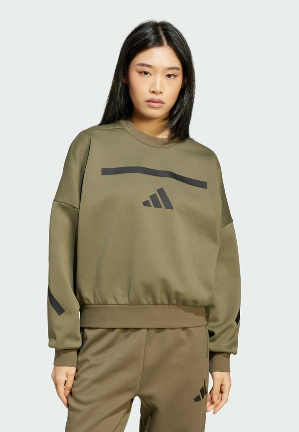Sweatshirt - olive strata