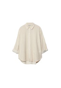 STRIPED - Button-down blouse - stone