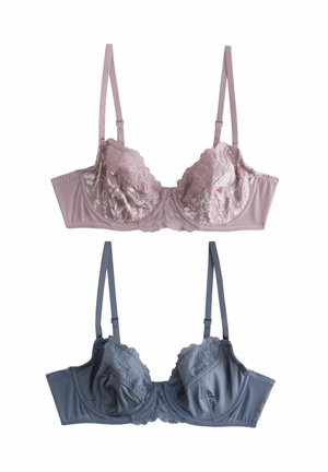 GEORGIE FULL CUP TWO PACK - Beugel BH - mauve pink print  blue