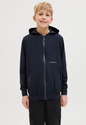 Jack & Jones Junior, Bomber Bomber Junior - Majica s kapuljačom i patentnim zatvaračem - blau