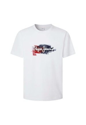 Pepe Jeans TREY TEE - Majica kratkih rukava s printom - white