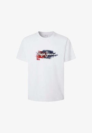 Pepe Jeans TREY TEE - Trükipildiga T-särk - white
