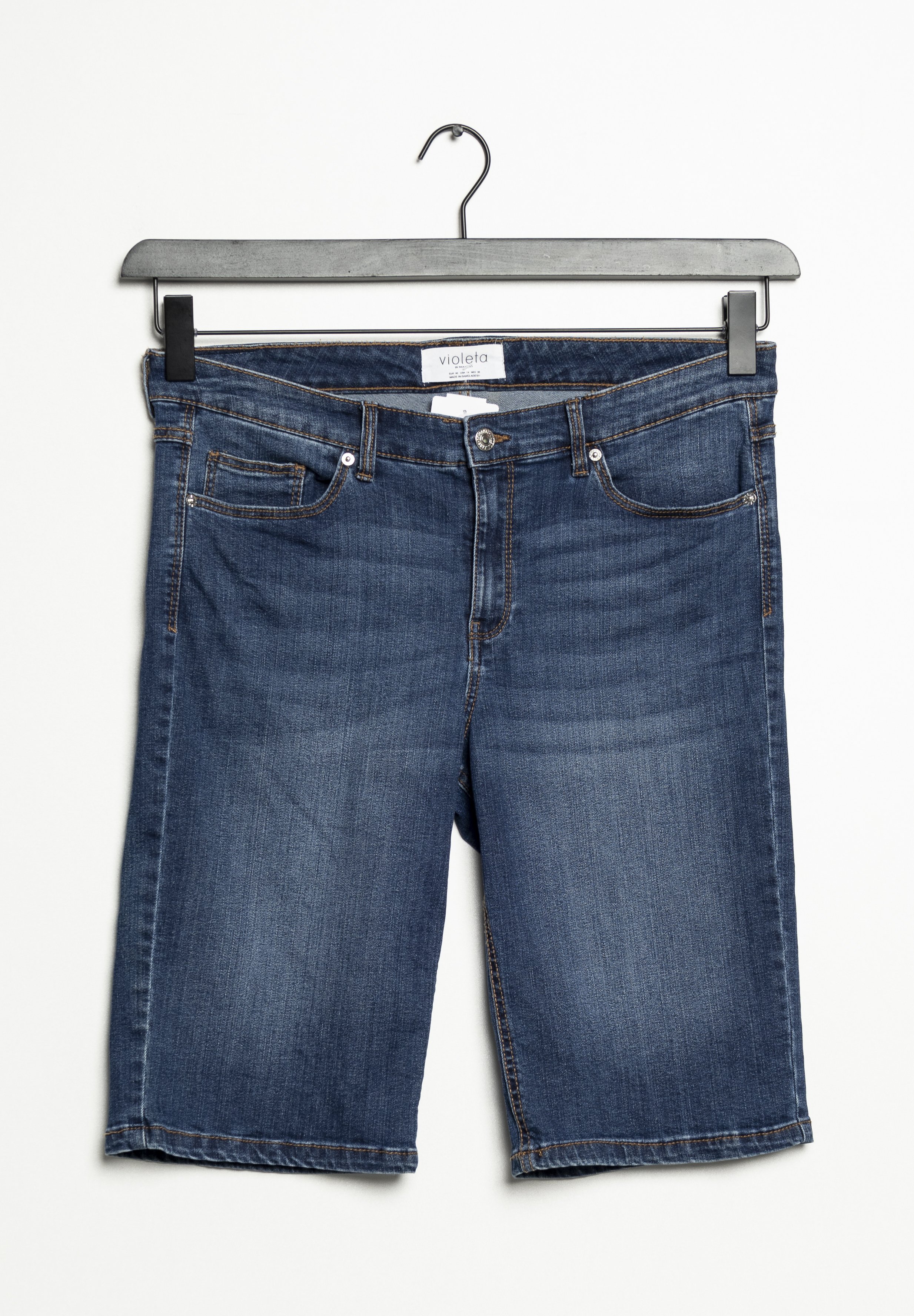 Violeta by Mango Jeansshort - blue/blauw - (Pre-owned) - Zalando.nl