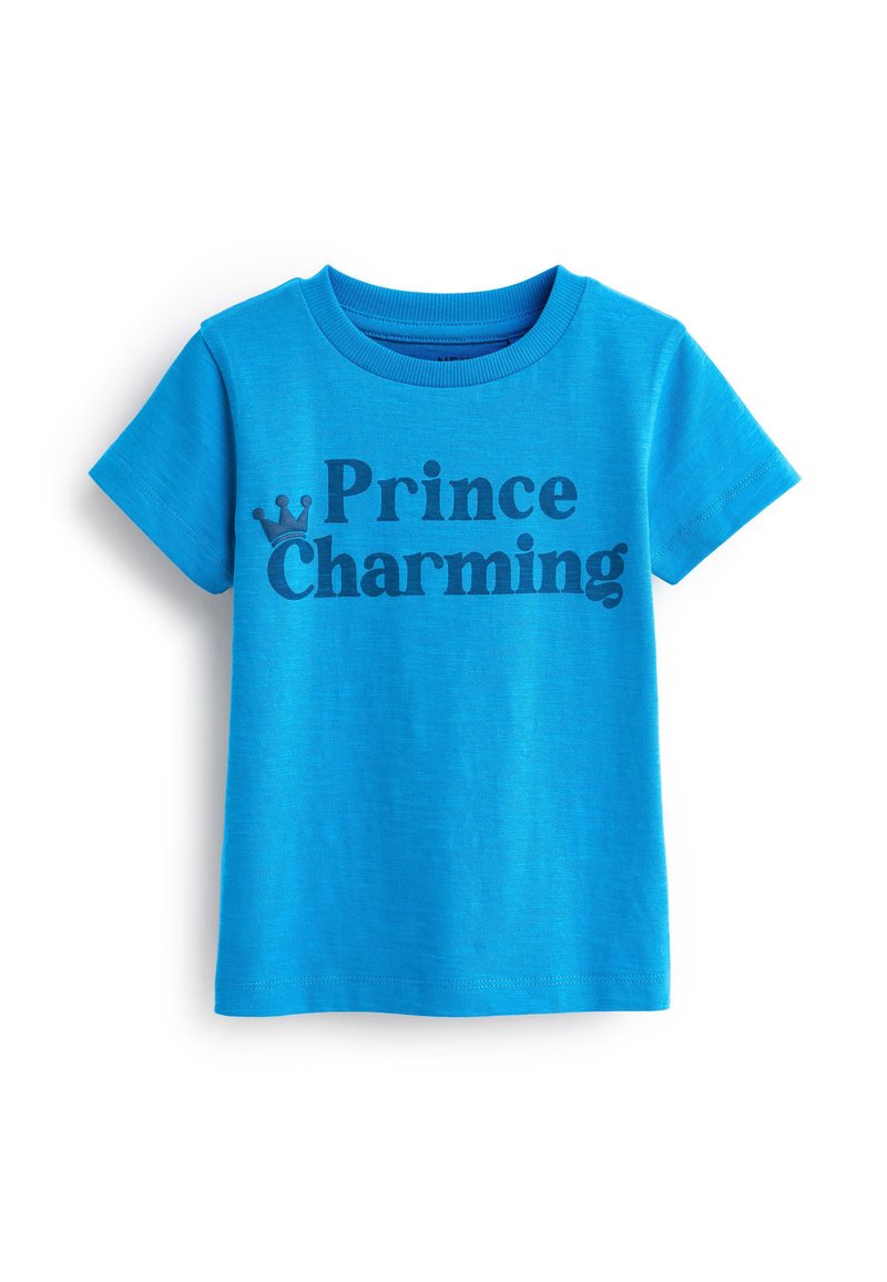 Next SHORT SLEEVE SLOGAN TSHIRT Tshirt print blue prince charming