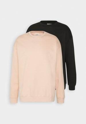 YOURTURN UNISEX 2PACK RELAXED FIT SWEATSHIRT - Sweatshirt - black/pink