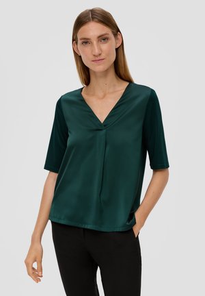 FLIESSENDER QUALITÄT - T-Shirt basic - tannengrün