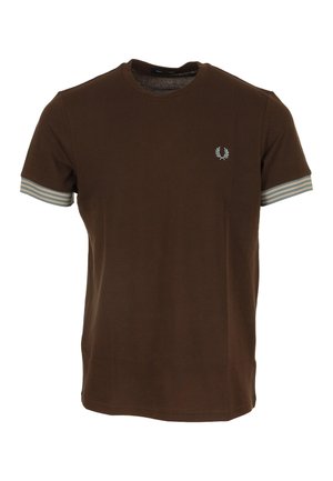 STRIPPED CUFF - T-Shirt basic - burn tabacco