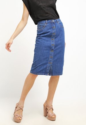 Jupe crayon - light-blue denim