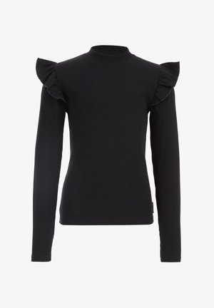 GERIBD MET RUCHES - Top dugih rukava - black