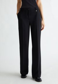 LIU JO FLARED CREPE  - Chino - black