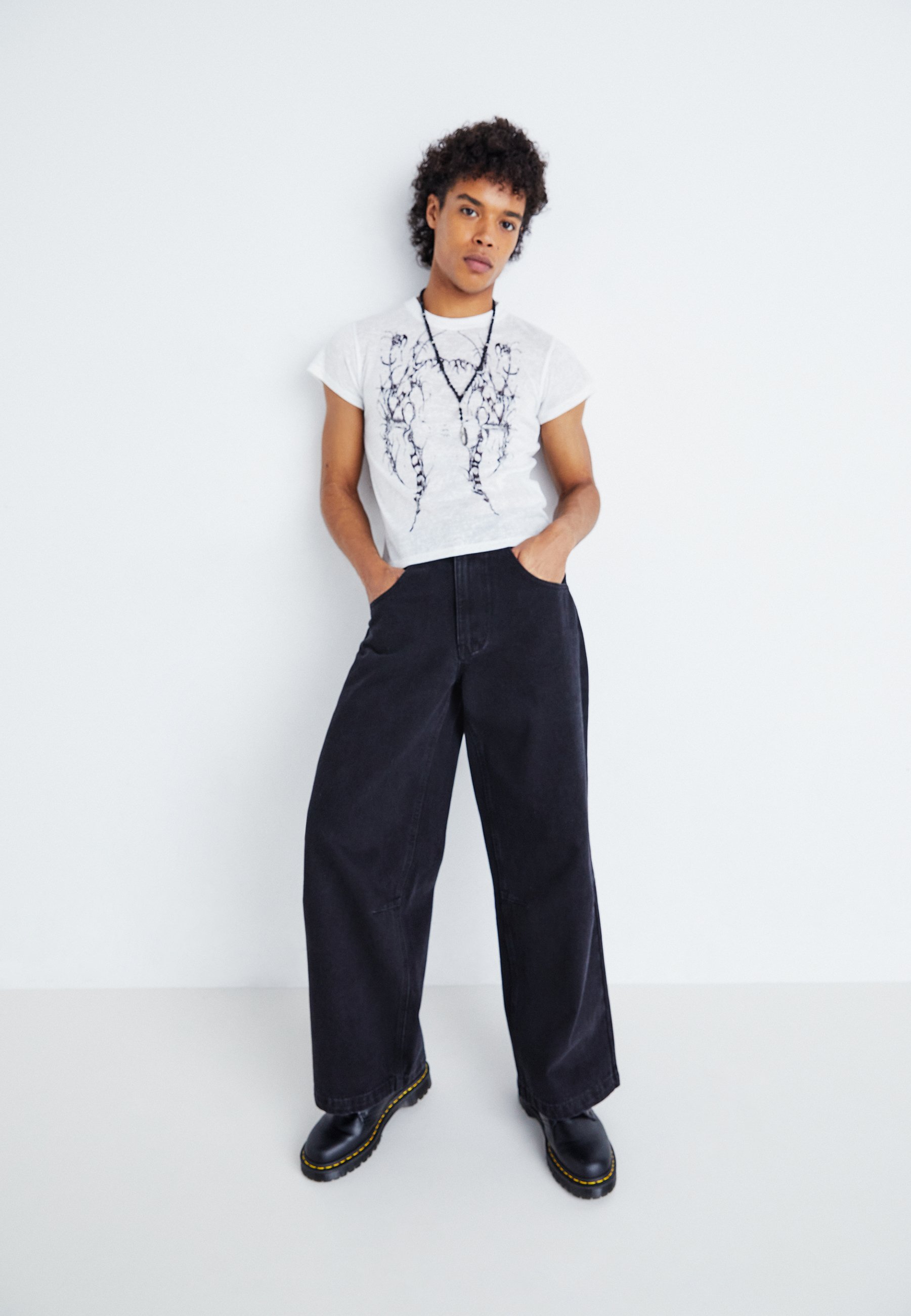 Jaded London SOLID COLOSSUS - Relaxed fit jeans - black