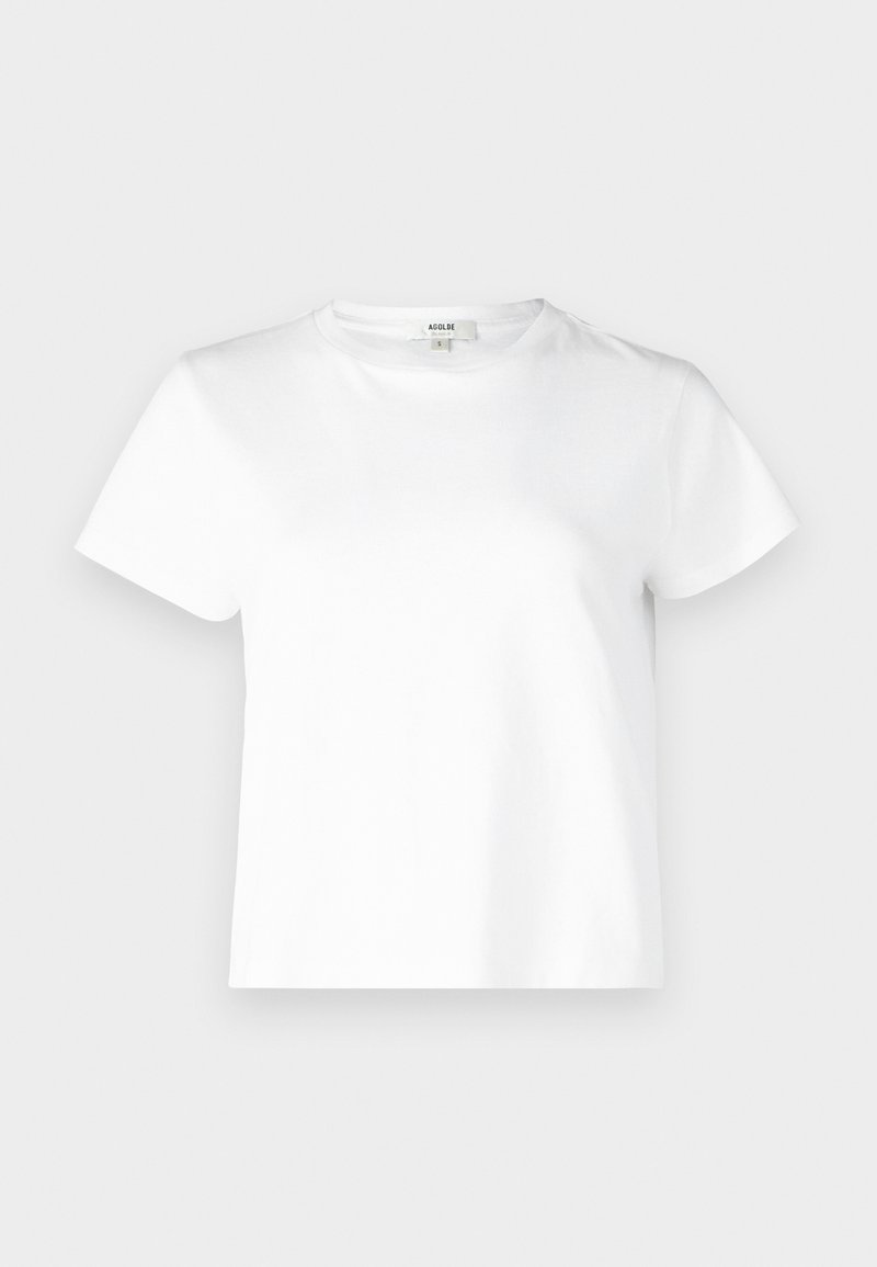 Agolde ADINE SHRUNKEN - T-shirt basique - white