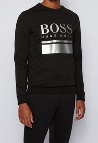 BOSS Mikina - mottled black