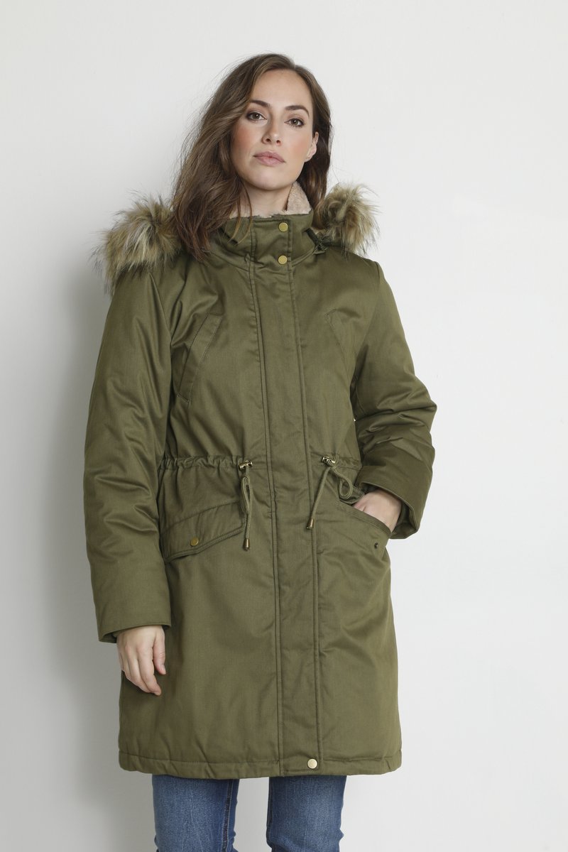 Cream CRLINDA EMBROIDERY JACKET Parka sea turtle/khaki Zalando.de