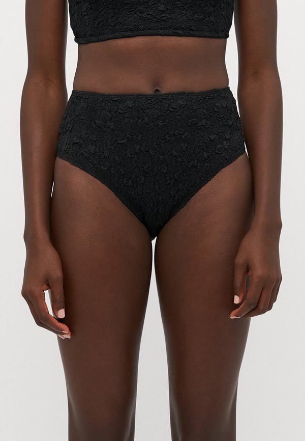 SLONE SOLID SMOCKED HIGH WAISTED BOTTOM - Bikini bottoms