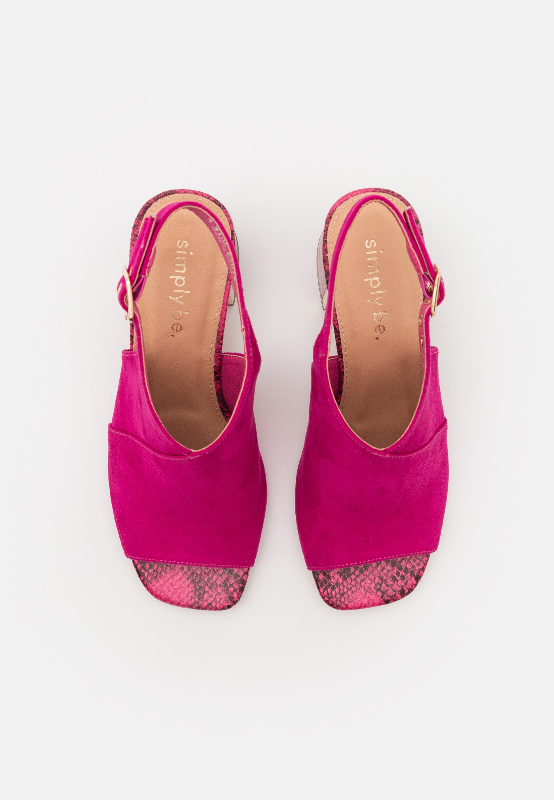 pink wide fit sandals