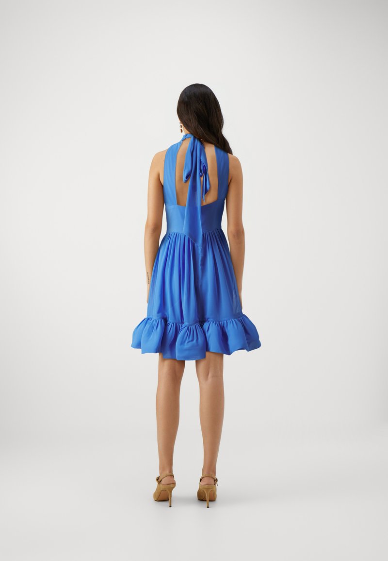 Malina FERN RUFFLED MINI - Cocktail dress / Party dress - azure blue/blue -  Zalando