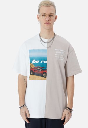 Print T-shirt - weiß