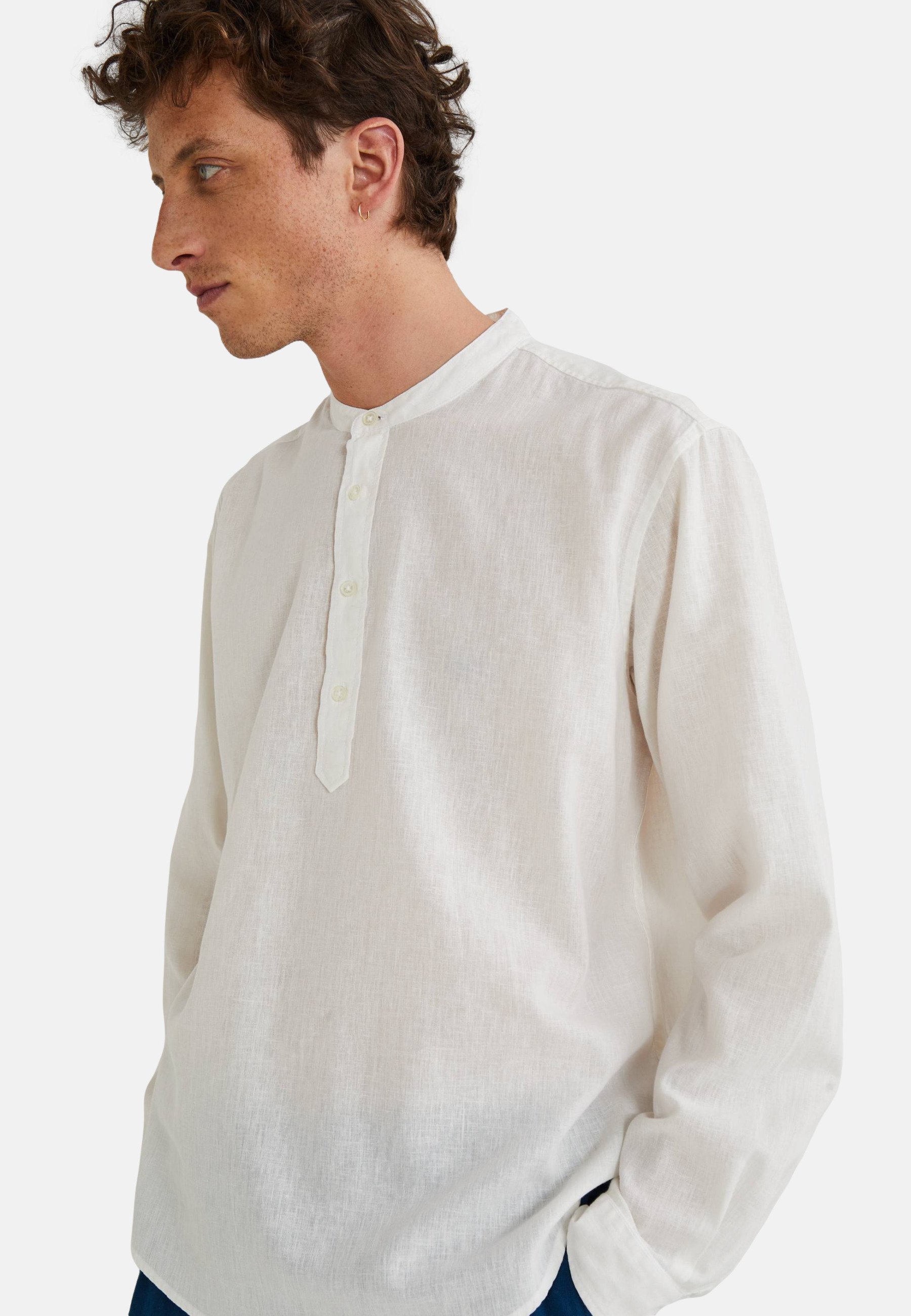 Monoprix MANCHES LONGUES COL MAO Chemise naturel/écru