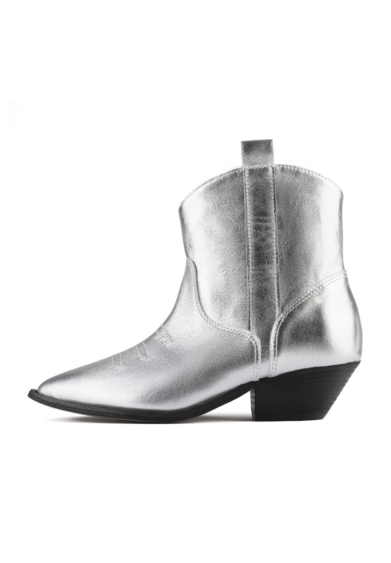 L37 GLITCH Cowboy/biker ankle boot silver/silvercoloured Zalando.ie