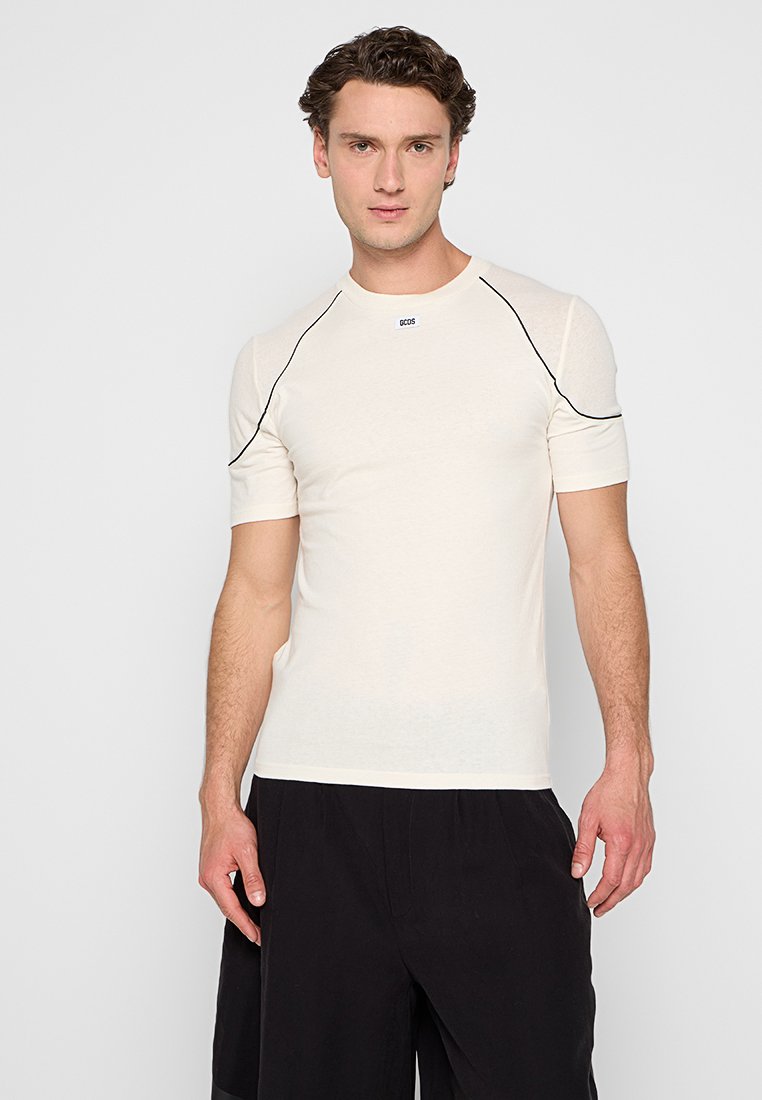 GCDS T-shirt basic crème