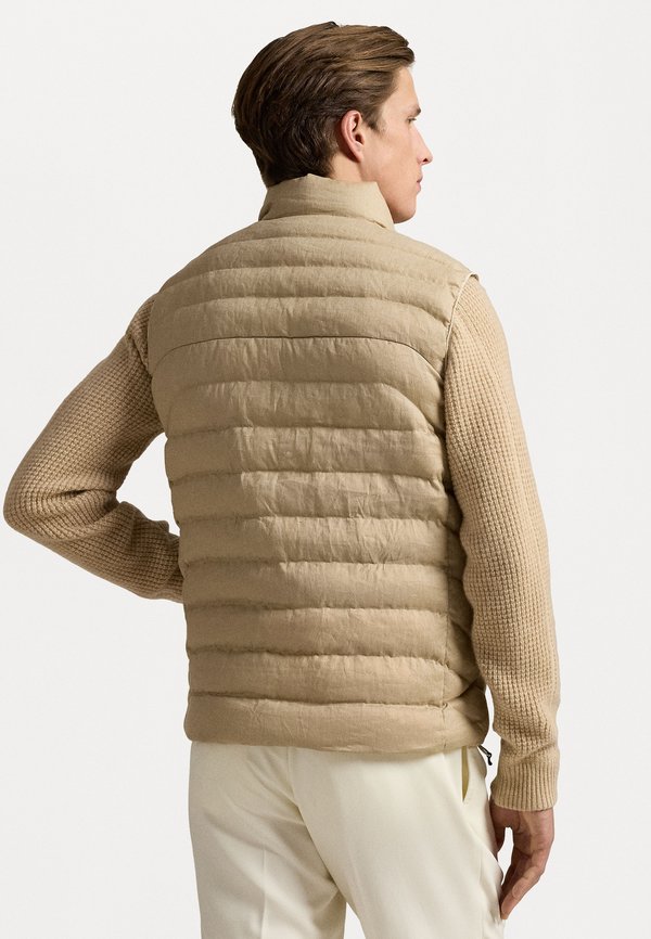 THE COLDEN LINEN VEST - Waistcoat - coastal beige3