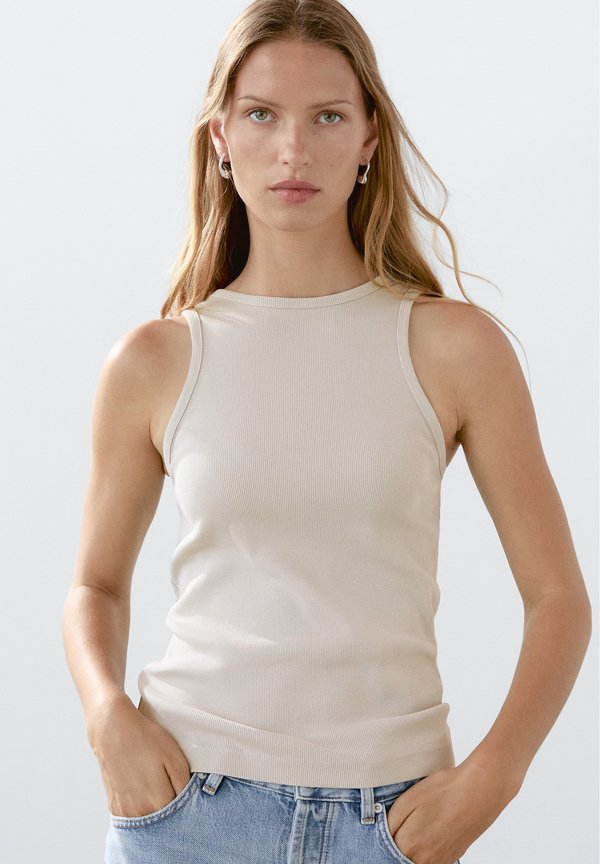 HALTER-NECK  - Top - beige