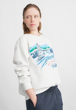CREW SKI - Mikina - birch/midnight green/black
