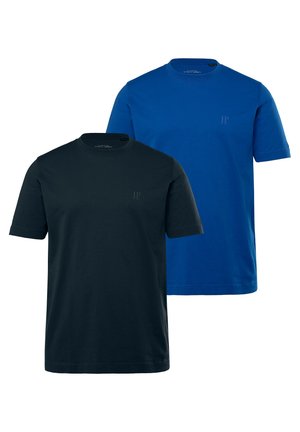 DOPPELPACK RUNDHALS BEQUEME PASSFORM - T-Shirt basic - blue
