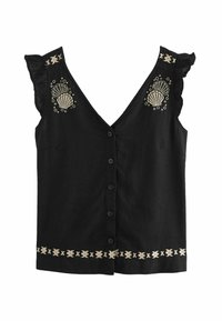 Niet geselecteerd, black embroidery