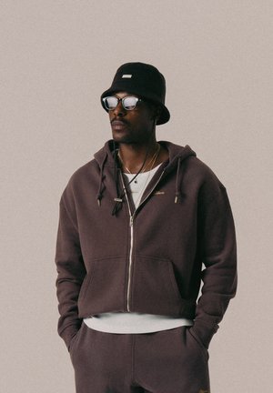 SCRIPT UNISEX - Sweat à capuche - raisin