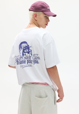 BOXY FIT  - Print T-shirt - white